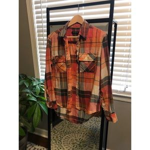 Burnt Orange Plaid Flannel